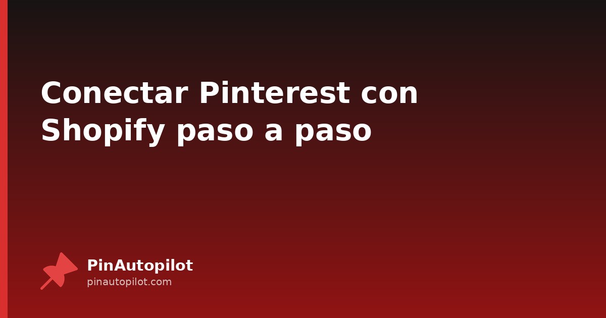Conectar Pinterest con Shopify paso a paso