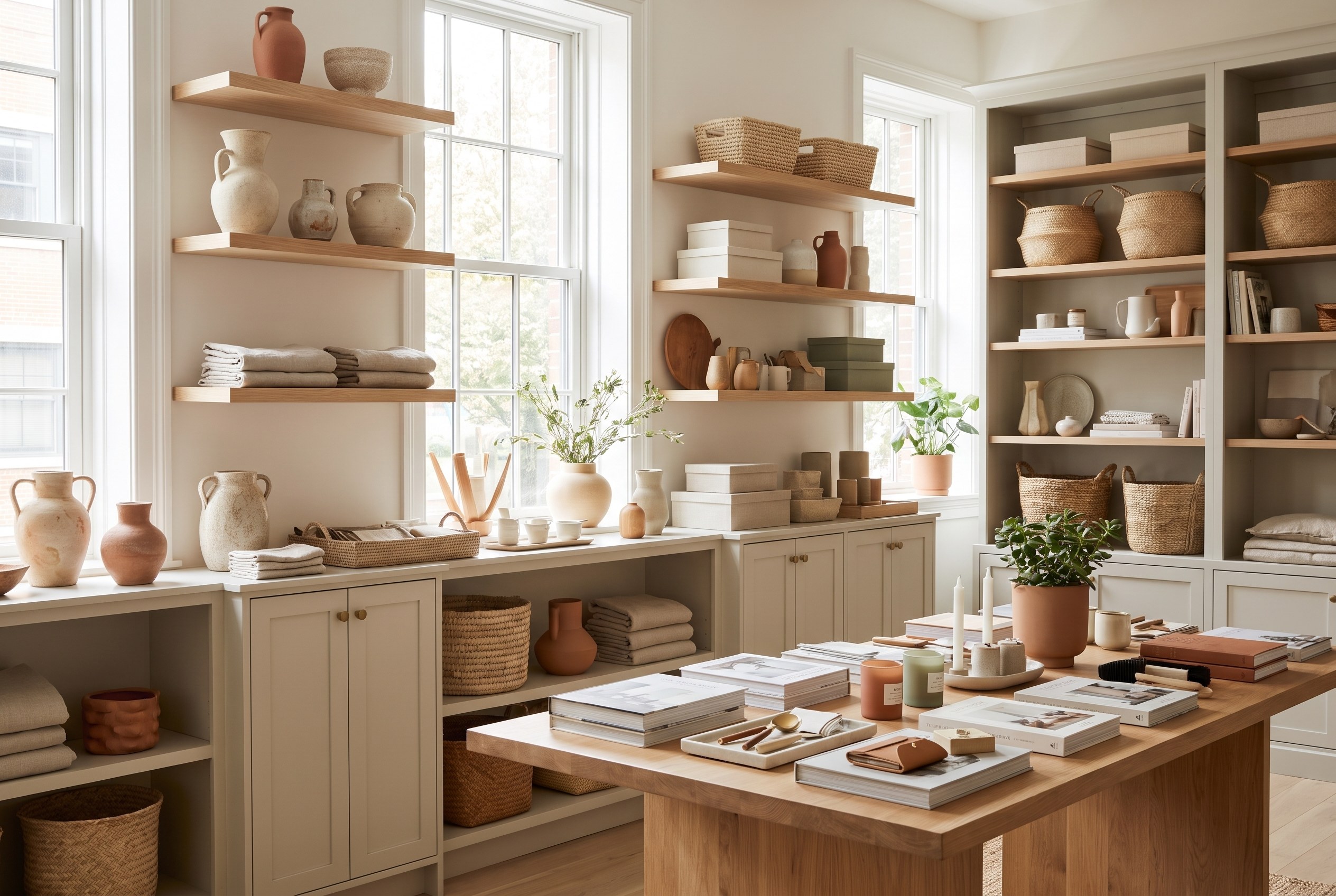 Illustration: Rangements et déco chic pour petits espaces modernes